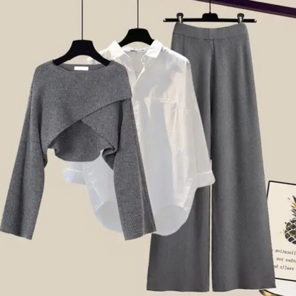 3 Piece - Elegant Casual Dress Set