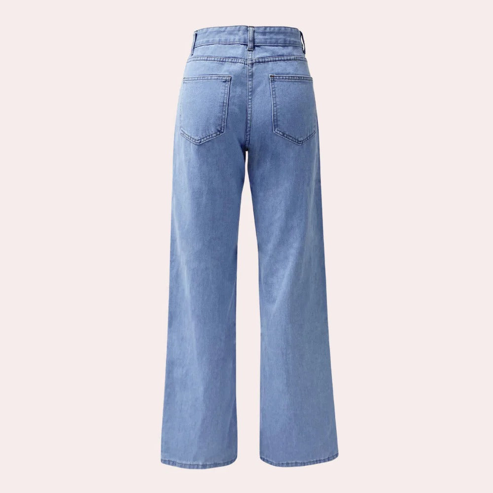 Relaxed Fit Women's Straight Jeans