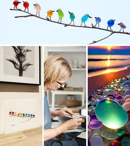 Ocean Inspired Bird Figurine Home Decor
