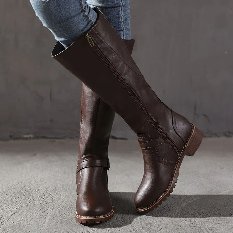 Chic Leather Ankle Boots for Women