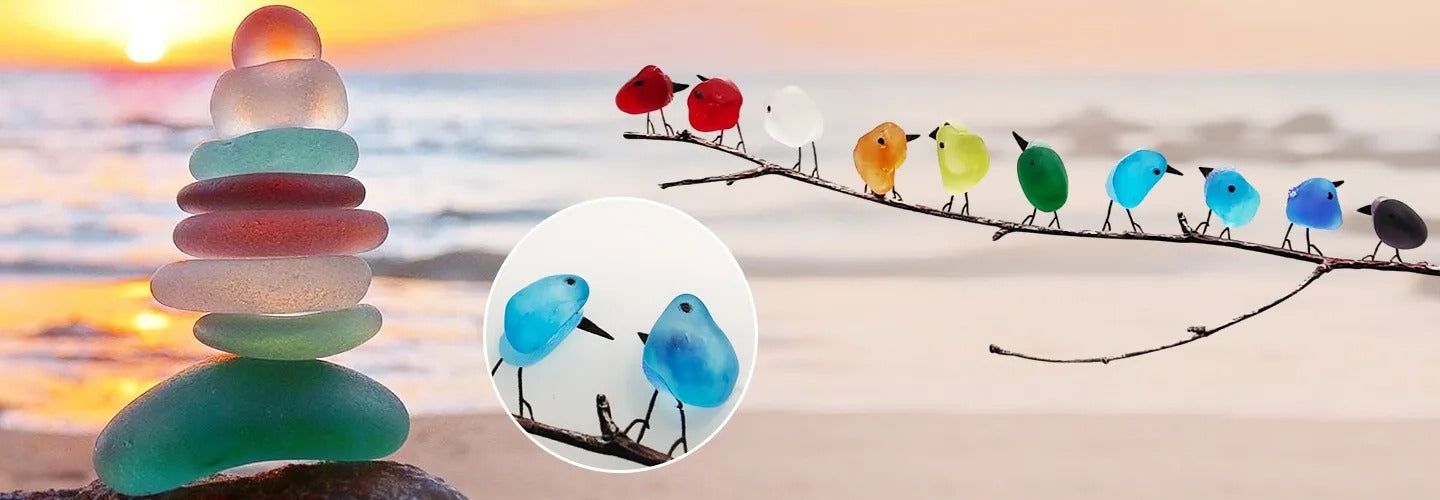 Ocean Inspired Bird Figurine Home Decor