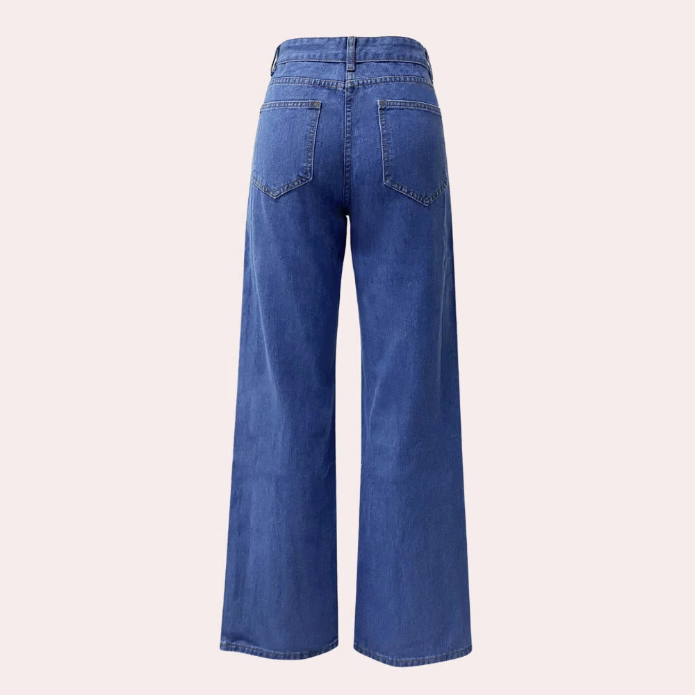 Relaxed Fit Women's Straight Jeans