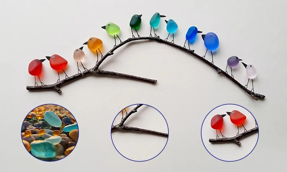 Ocean Inspired Bird Figurine Home Decor