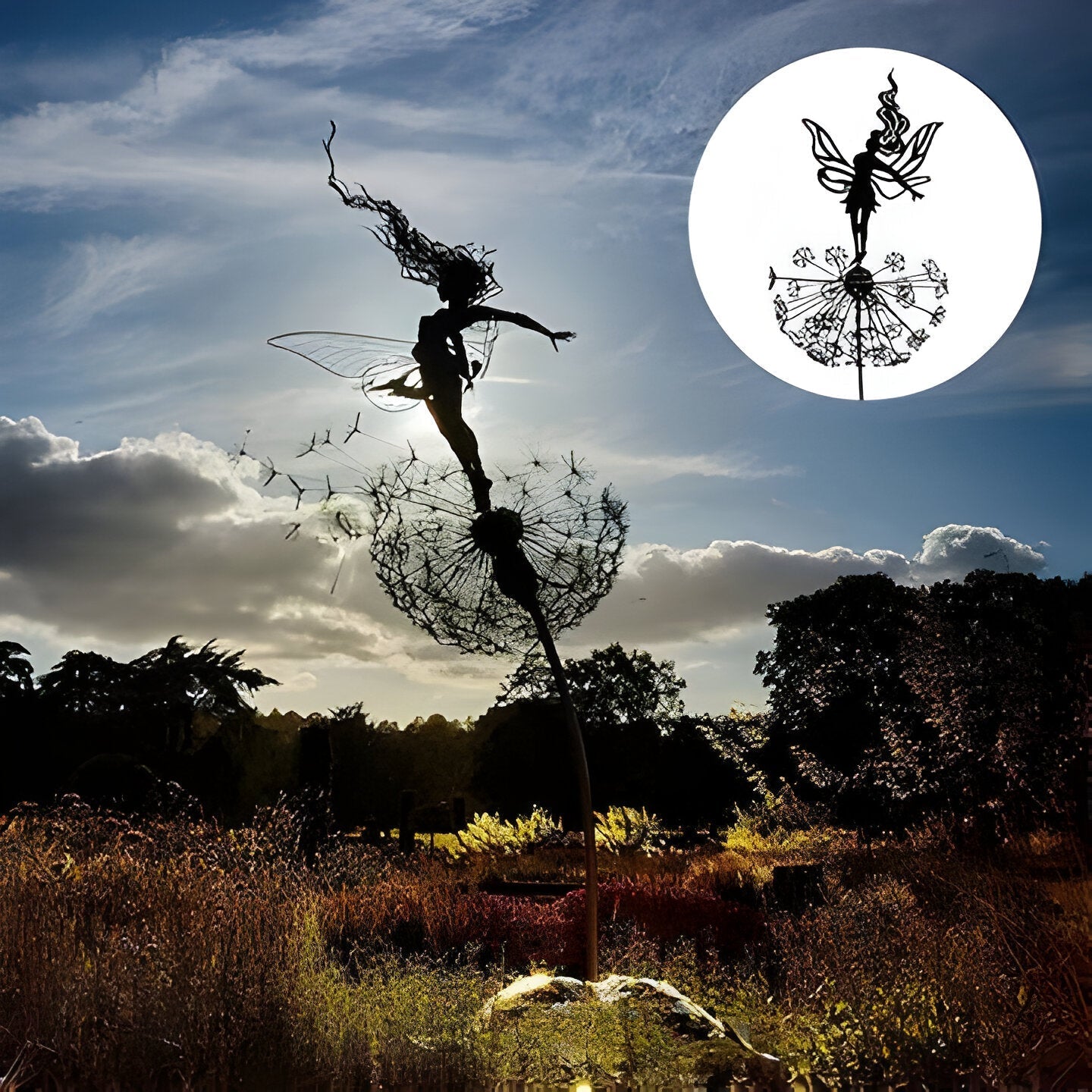 Durable Metal Mini Fairy Statue - Halri