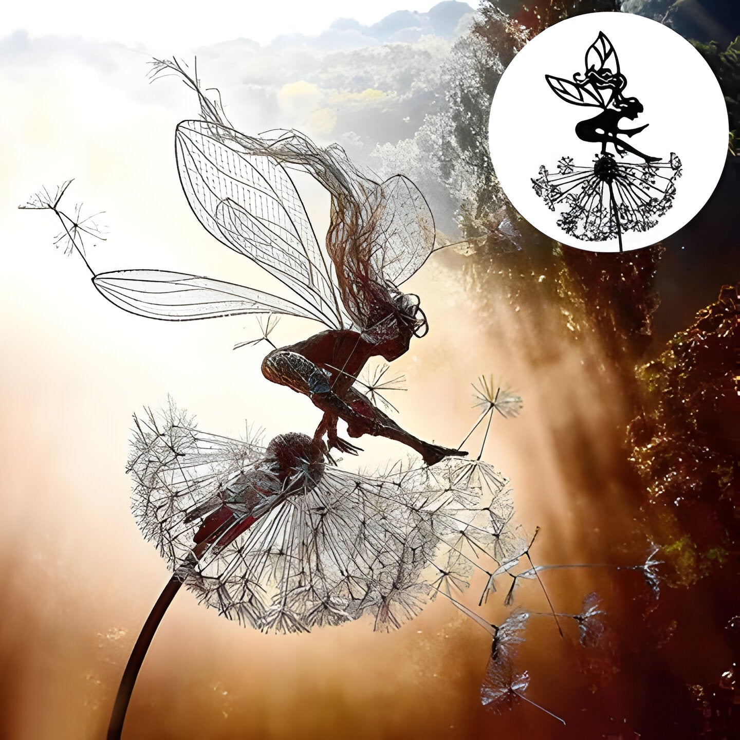 Durable Metal Mini Fairy Statue