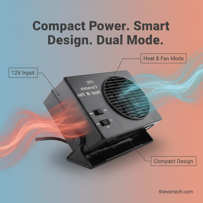 Compact Portable Car Heater 150W 300W
