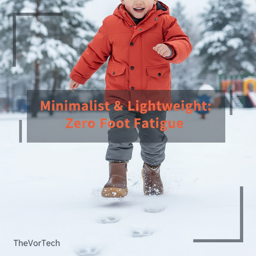 Warm Waterproof Kids Snow Boots with Easy Zip