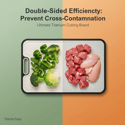 Durable Kitchen Cutting Board with Juice Tray