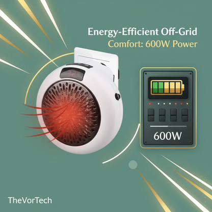 Compact RV Wall Heater with Fast Silent Heat