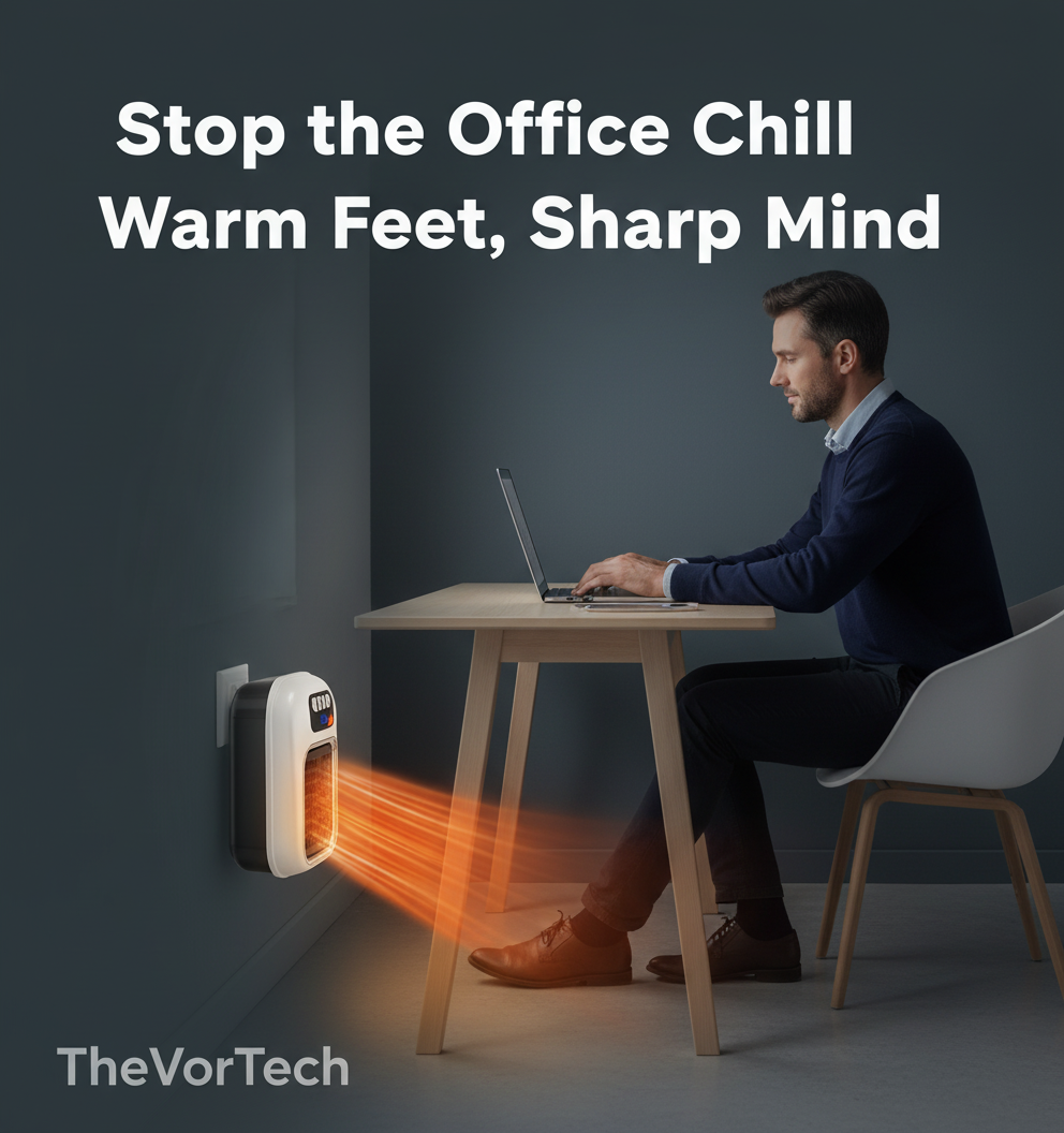 Compact Quiet Ceramic Space Heater