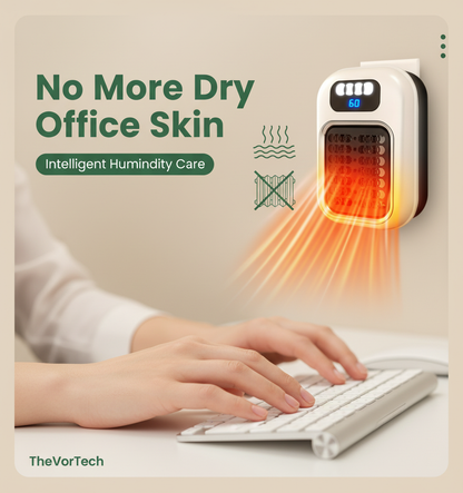 Compact Quiet Ceramic Space Heater