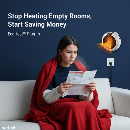Compact Electric Space Heater with Digital Timer