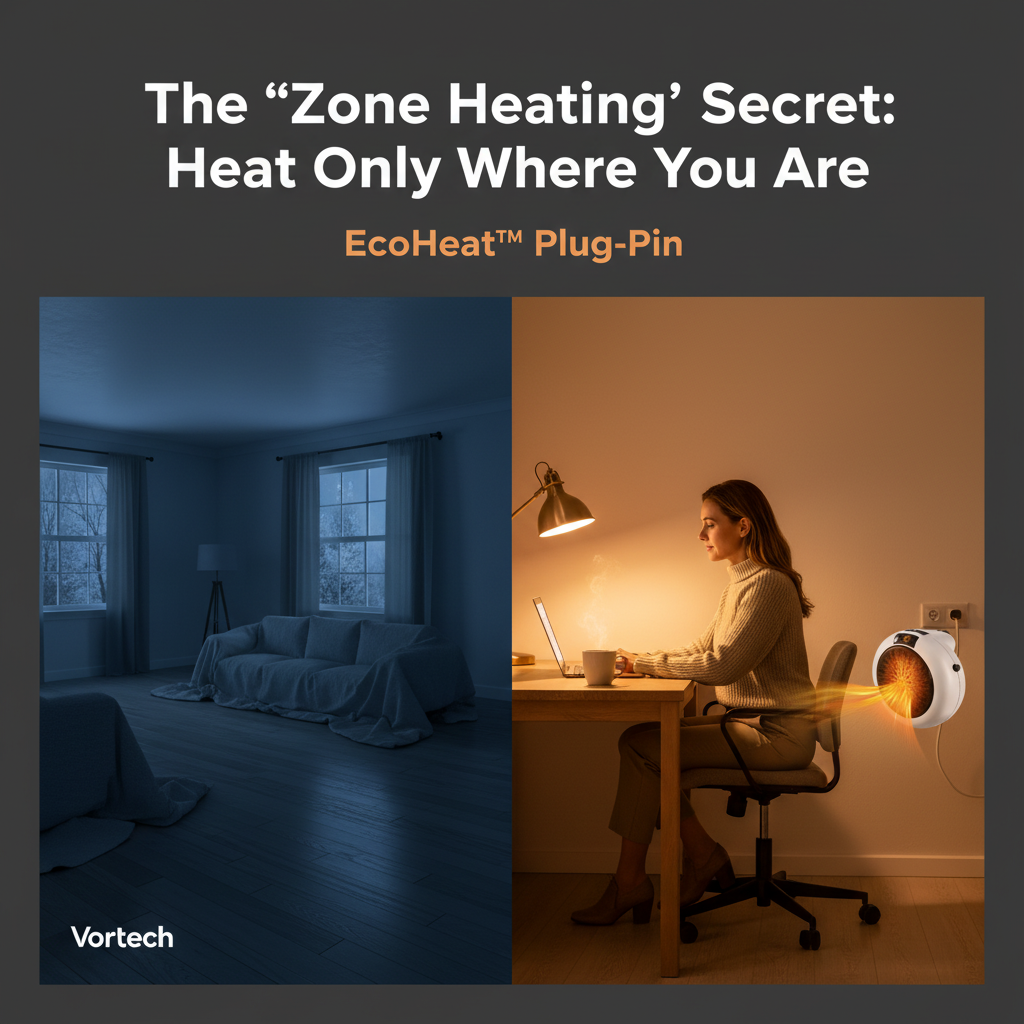 Compact Electric Space Heater with Digital Timer