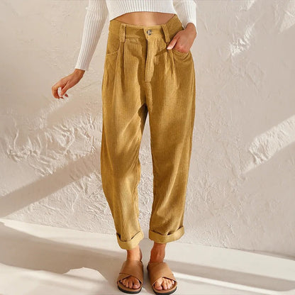 Comfortable Women's Corduroy Trousers - Halri