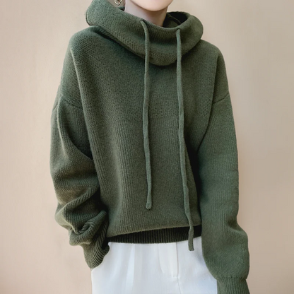 Warm Women's Merino Wool Turtleneck Sweater