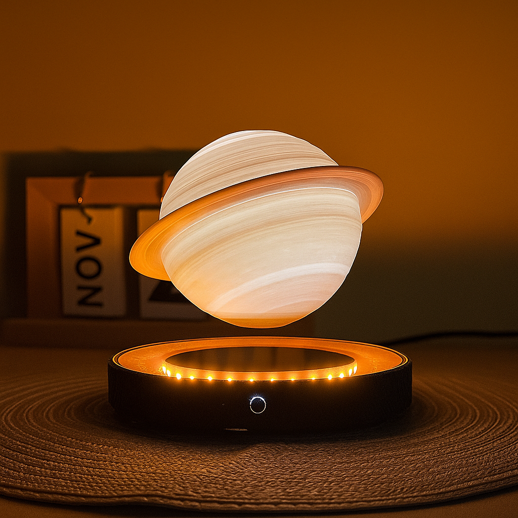 Cosmic Floating Saturn LED Desk Lamp - Halri
