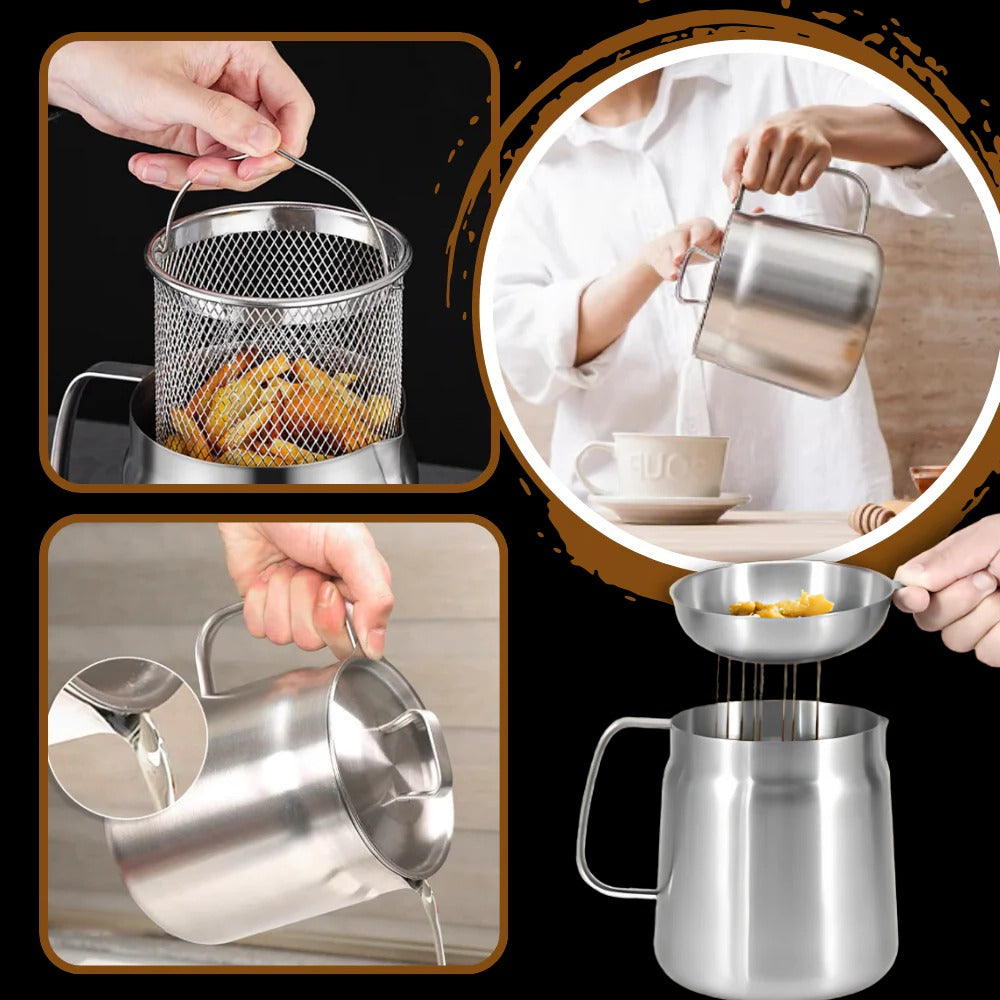 Dual Function Electric Fryer Pot