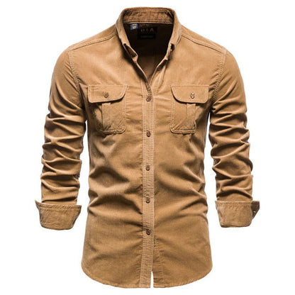 Rugged Textured Button Down Shirt - Halri