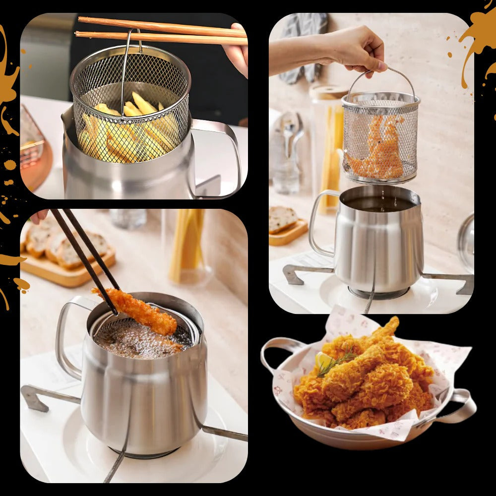 Dual Function Electric Fryer Pot