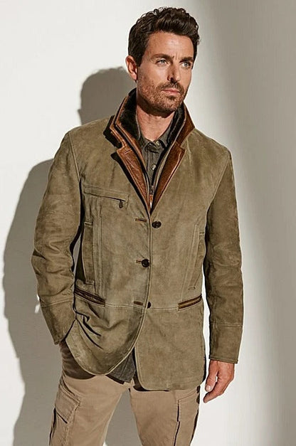 Classic Mens Leather Jacket