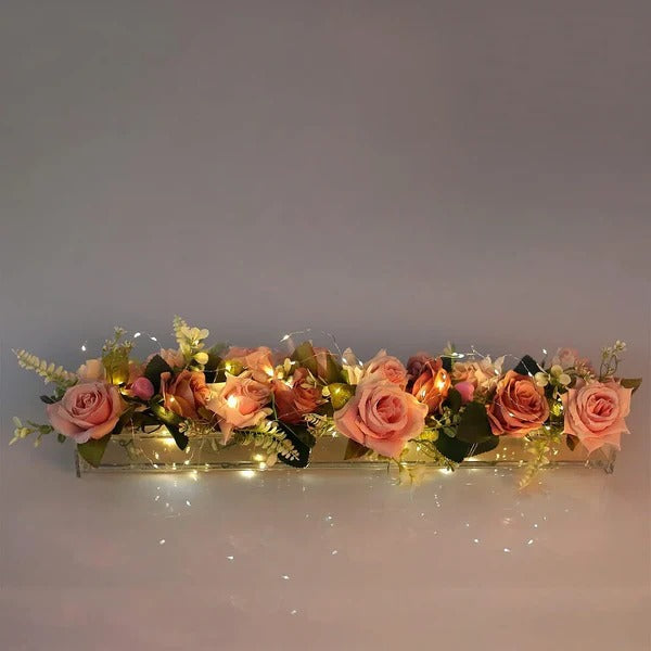 Sparkling Glass Floral Vase