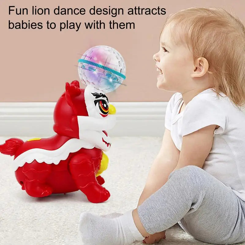 Fun LED Lion Music Lamp with Moving Lights - Halri
