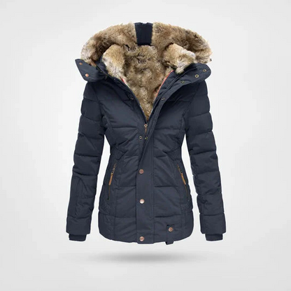 Cozy Insulated Parka Jacket with Hood