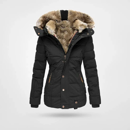 Cozy Insulated Parka Jacket with Hood - Befez