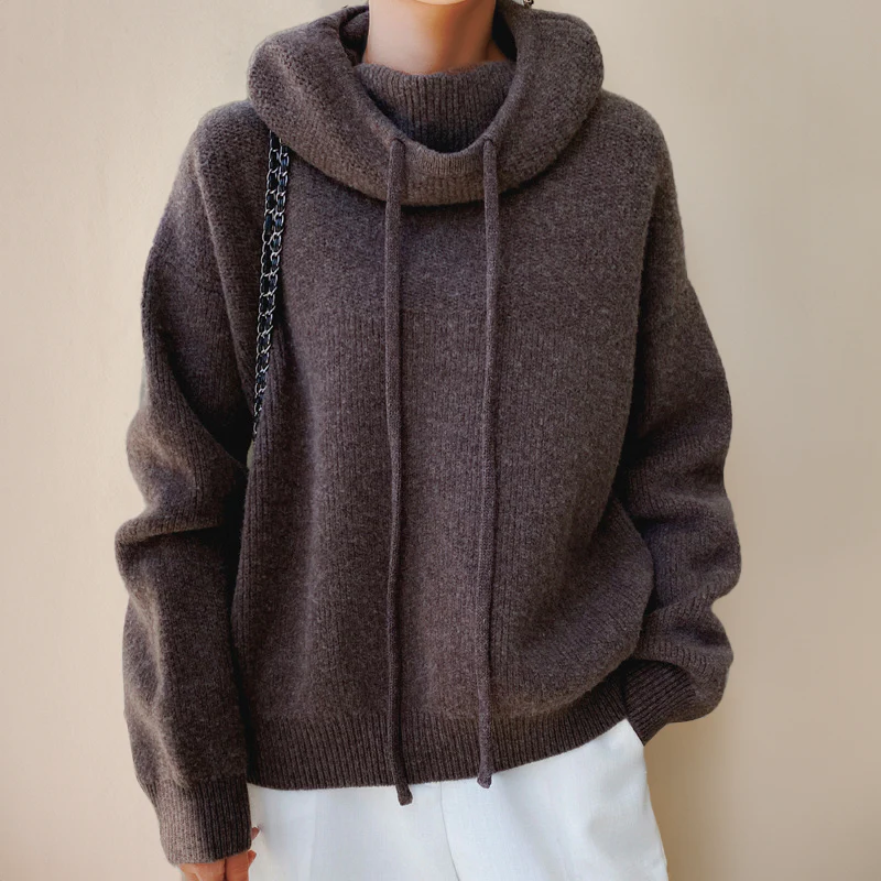 Warm Women's Merino Wool Turtleneck Sweater