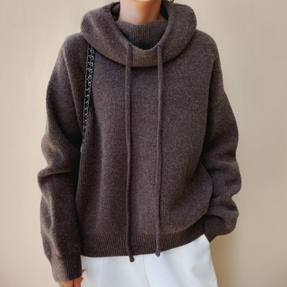 Warm Women's Merino Wool Turtleneck Sweater