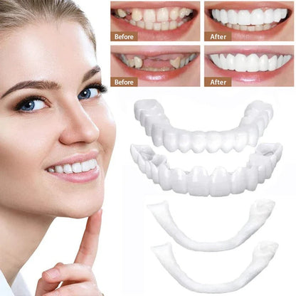 Realistic White Dental Veneers