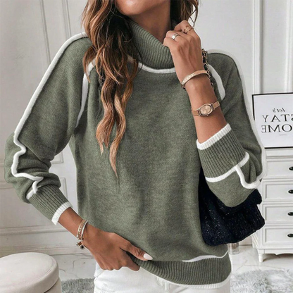 Soft Green Cable Knit Sweater - Befez