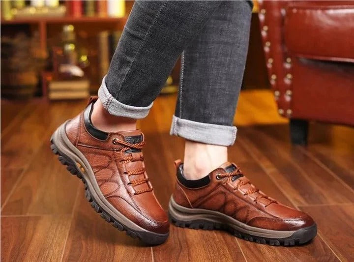 Men's Comfortable Slip On Loafers - Breathable Arch Support Shoes