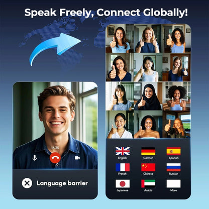 Wireless Language Translator Earbuds