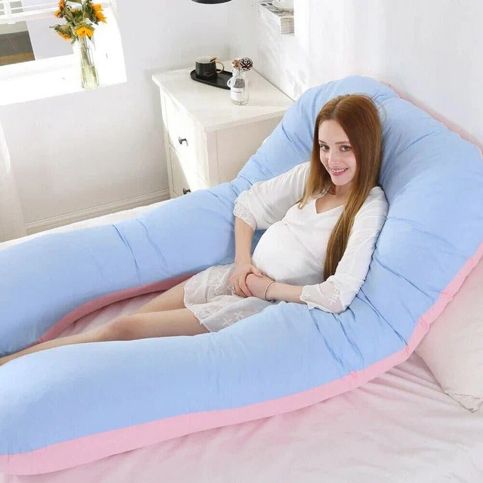Contoured Total Body Pillow with Soft Adjustable Fill