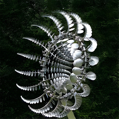 Durable Garden Metal Spinner with Weatherproof Coating - Halri