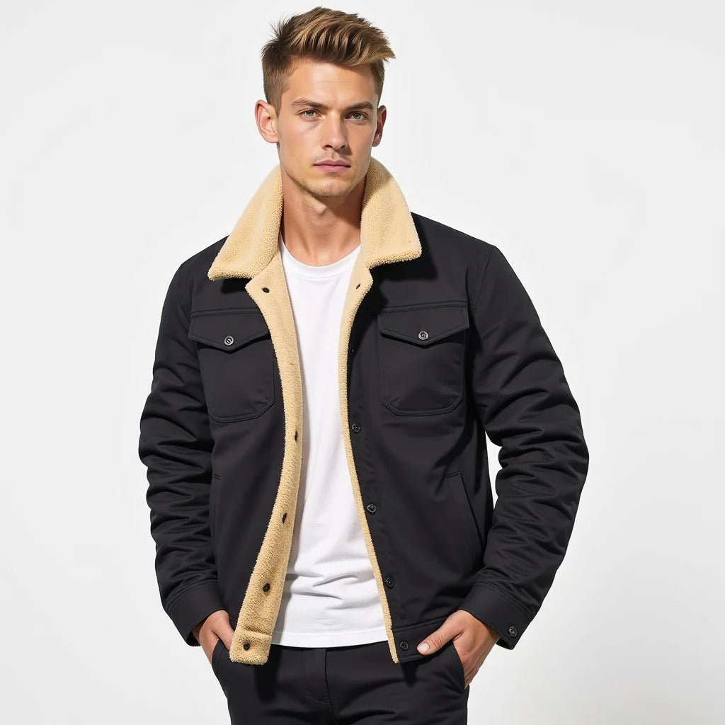 Classic Flight Leather Jacket for Men