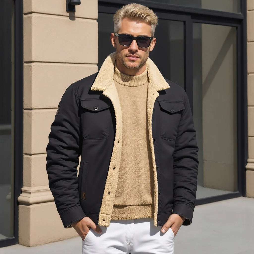 Classic Flight Leather Jacket for Men
