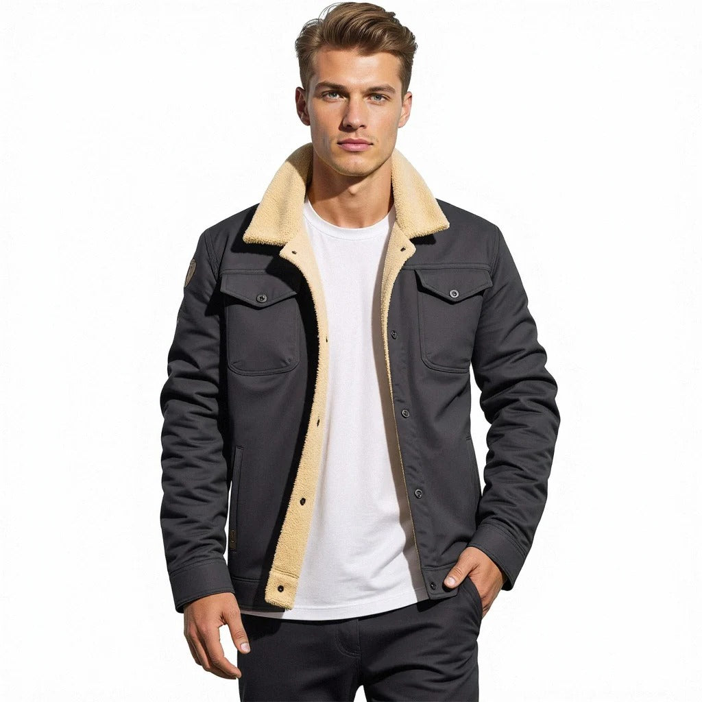 Classic Flight Leather Jacket for Men