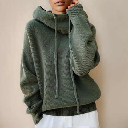 Warm Women's Merino Wool Turtleneck Sweater - Befez