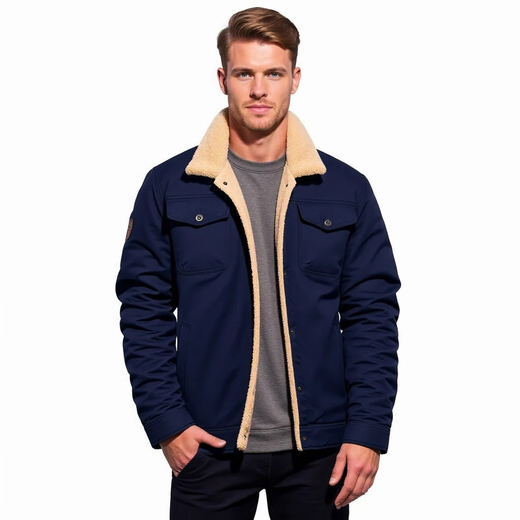 Classic Flight Leather Jacket for Men