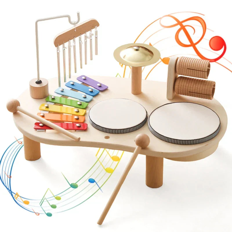 Wooden Baby Music Set - Educational Toy for Kids - Halri
