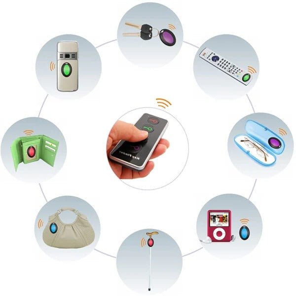 Tracker Device for Keys Wallet Phone with LED Remote