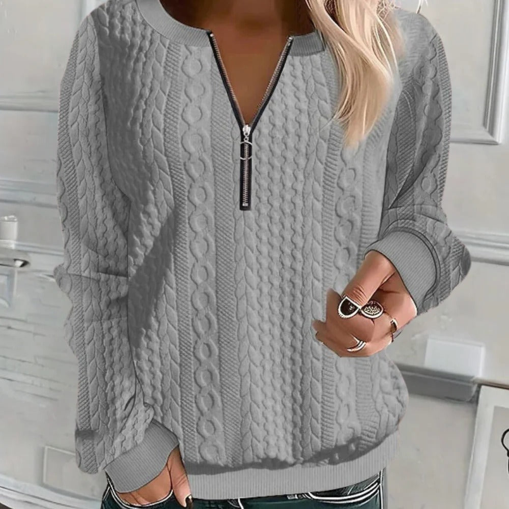 Comfy Relaxed Fit Knit Sweater For Women - Befez