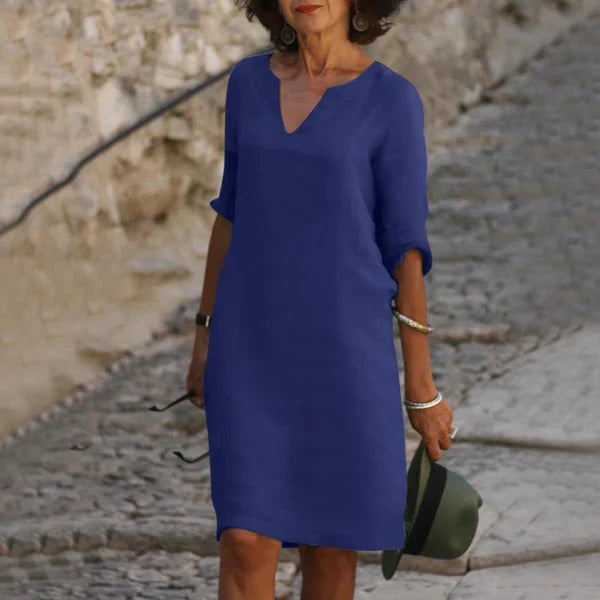 Sleeveless is not an option since it changes the product type, so: 
Casual V-Neck Long Sleeve Dress