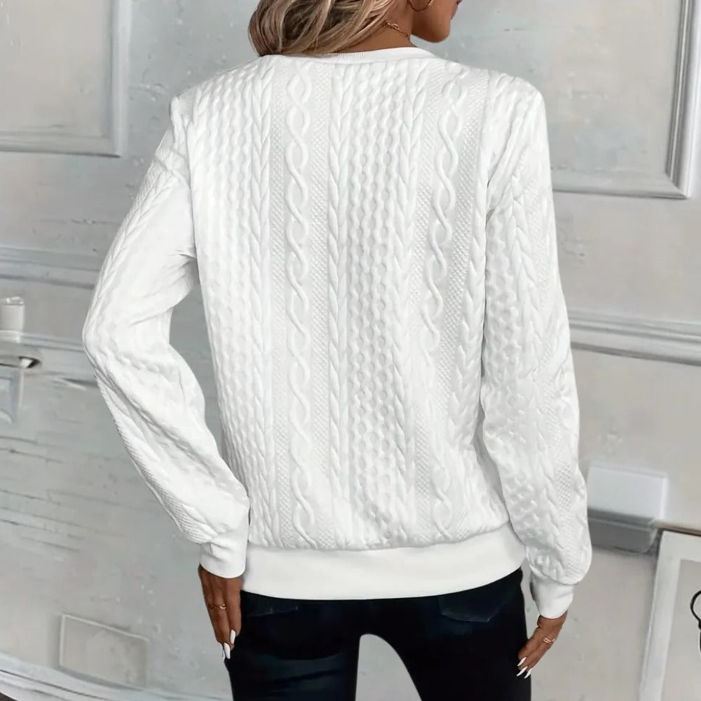 Comfy Relaxed Fit Knit Sweater For Women