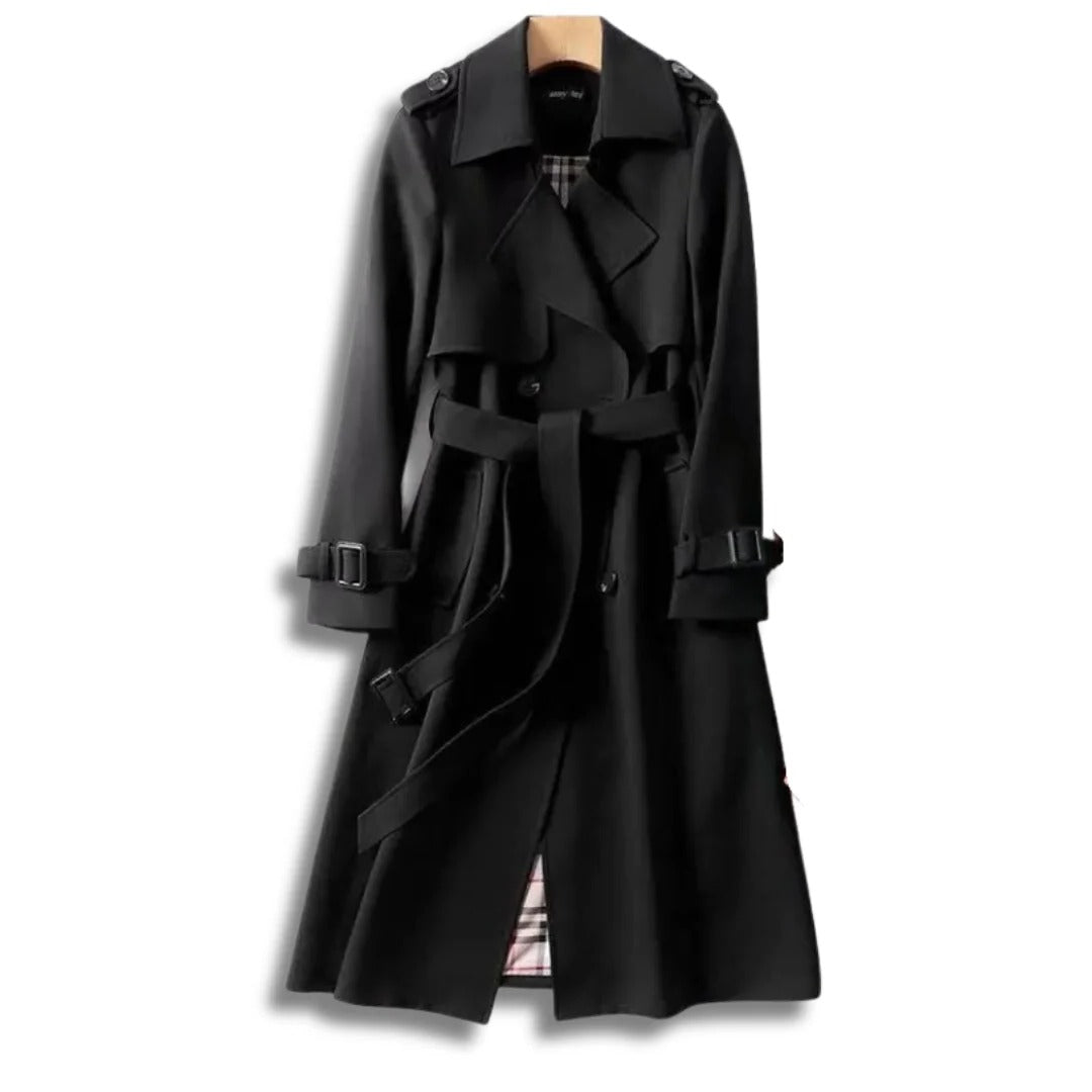 Timeless Water Repellent Long Trench Coat