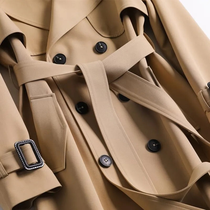 Timeless Water Repellent Long Trench Coat