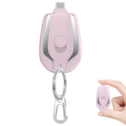 Compact Portable Keychain Battery 1500mAh Charger - Halri