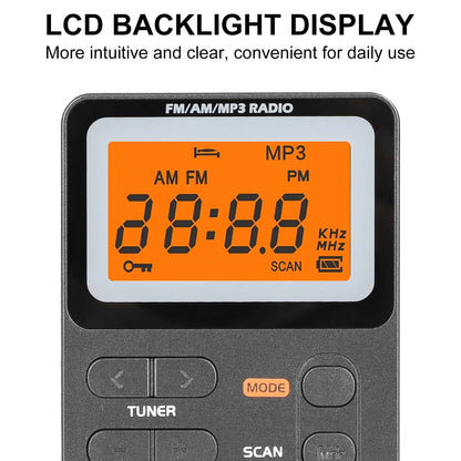 Compact Portable AM FM Radio with Clear Reception